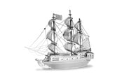 Byggesett - Eureka Metal Earth Pirate Ship Black Pearl Silver Edition - 570012