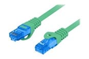 Nettverkskabel - Lanberg patch cable - 0.5 m - green RAL 6024 - Blå - 0.5m - PCF6A-10CC-0050-G