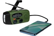 DAB, nettverks- og klokkeradio - Thomson RT260 - Emergency Hand Crank Radio - Green - RT260