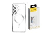 Mobil - Deksel og etui - Wozinsky  Electroplated Case with Magsafe for Samsung Galaxy S25+ - Silver - 5907769370366