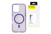 Mobil - Deksel og etui - Wozinsky Glitter Case with Mag Safe for Samsung Galaxy S25 - Purple with Glitter - 5907769370403