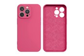 Mobil - Deksel og etui - Hurtel Silicone Case iPhone 14 Plus Silicone Case Fuchsia - 9145576262351