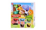 Kreative leker - Playgo Animal Island Clay Set - 6 Clay Pots - 8204