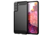 Mobil - Deksel og etui - Hurtel Carbon Case Flexible Cover TPU Case for Samsung Galaxy S21+ 5G (S21 Plus 5G) Black - 5907769324062