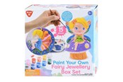 Kreative leker - Playgo Paint Your Own Fairy Tale Jewelry Box - 8pcs. - 78393