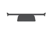 Veggmontering, AV-braketter & AV-møbler - Multibrackets M Pro Series mounting component - for AV System - 750mm - black - Max 5 kg - recommended for - 7340234813346