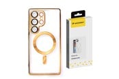 Mobil - Deksel og etui - Wozinsky Electroplated Magsafe Case for Samsung Galaxy S24 FE - Gold - 5907769371394