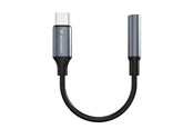 Lydkabel - Wozinsky WACM-01 USB-C Adapter - Mini Jack 3.5mm - Black - 5907769378928