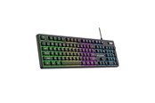 Tastatur - Wozinsky WKG-200 Keyboard with RGB Membrane Gaming Roller - Black (US International ISO) - Gamingtastatur - US Internasjonal - Svart - 5907769384165