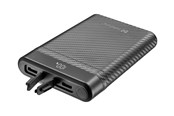 Nødlader - Sandberg Survivor Nano Powerbank 10000 Nødlader - Svart - 10000 mAh - 421-32