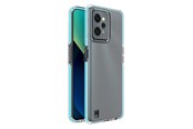 Mobil - Deksel og etui - Hurtel Spring Case for Realme C31 Silicone Cover with Frame Light Blue - 9145576265093