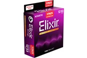 Musikkinstrumenter & DJ-utstyr  - Elixir Strings 16569 - Phosphor Bronze - Akustiske strenger - Nanoweb - Light (12-53) - 3-pakning - CEL 16569