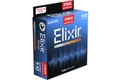 Musikkinstrumenter & DJ-utstyr  - Elixir Strings 16566 - Nickel-Plated Steel - Elektriske strenger - Nanoweb - Super Light (09-42) - 3-PAKKE - CEL 16566