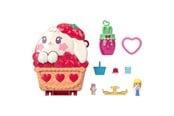 Figurer - Polly Pocket Core Compact Strawberry Bunny Basket - JKC47