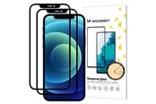 Mobil - Beskyttelsesglass - Wozinsky Set of 2x Super Durable Full Glue Tempered Glass Full Screen with Frame Case Friendly iPhone 12 Pro / iPhone 12 Black - 9111201915831