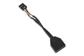 Skjermkabel - SilverStone - USB internal adapter - 19 pin USB 3.0 header to 9 pin USB header - G11303050-RT