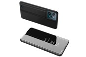 Mobil - Deksel og etui - Hurtel Clear View Case Cover for Realme C31 Flip Cover Black - 5907769349317