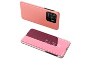Mobil - Deksel og etui - Hurtel Clear View Case Cover for Xiaomi Redmi 10C Cover with a Flap Pink - 9145576266823