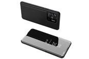Mobil - Deksel og etui - Hurtel Clear View Case Cover for Xiaomi Redmi 10C Cover with a Flap Black - 5907769349348