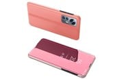 Mobil - Deksel og etui - Hurtel Clear View Case Cover for Xiaomi 12 Lite Cover with a Flap Pink - 5907769349355
