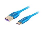 USB - Lanberg - USB-C cable - USB to USB-C - 1 m - CA-USBO-21CU-0010-BL
