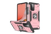 Mobil - Deksel og etui - Wozinsky  Ring Armor Armored Hybrid Case Cover + Magnetic Holder Samsung Galaxy A72 4G Pink - 9111201935822
