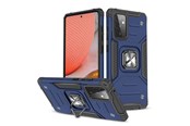 Mobil - Deksel og etui - Wozinsky Ring Armor Armored Hybrid Case Cover + Magnetic Holder Samsung Galaxy A72 4G Blue - 9111201935846