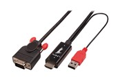 Skjermkabel - Lindy video cable - HDMI / VGA / USB - 3 m - 41455