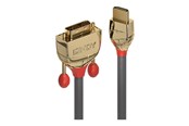 Skjermkabel - Lindy Gold Line adapter cable - HDMI / DVI - 5 m - 36197