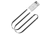 Smartklokke - Tilbehør - Spigen Crossbody Lanyard Strap (Strap 1P + Connector 2P) DA30L - black - iPhone 17 Lanyard Case - AFA10614