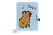 Skoleutstyr - Tinka DIARY PLUSH CAPYBARA BLUE WITH LOCK - 8-802183