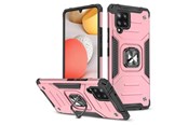 Mobil - Deksel og etui - Wozinsky Ring Armor Armored Hybrid Case Cover + Magnetic Holder Samsung Galaxy A42 5G Pink - 9111201935938