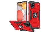 Mobil - Deksel og etui - Wozinsky Ring Armor Armored Hybrid Case Cover + Magnetic Holder Samsung Galaxy A42 5G Red - 9111201935945