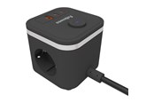 Strømkabel (ekstern) - Fellowes Power Cube Type F - Black - 100137167