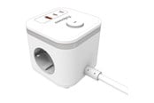 Strømkabel (ekstern) - Fellowes Power Cube Type F - White - 100137168
