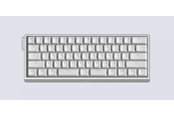 Tastatur - Wooting 60HE v2 - US-ANSI - Split - Aluminum - Gamingtastatur - Uten numpad - Engelsk (USA) - Sølv - WK3C-USSP1-TIK-ASV1