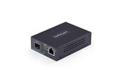 Repeater, forsterkere, bridges og transceivere - StarTech.com MCM10G6SSFP 10GbE Multi-Gigabit Open SFP+ Fiber Media Converter Standalone 10 Gigabit Ethernet RJ-45 to 10GBASE-X SFP+ Single-Mode / Multi-Mode 16K Jumbo Frames - TAA - MCM10G6SSFP