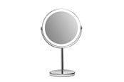 Sminkespeil - Gillian Jones Opladeligt LED bordspejl med 10x forstørrelse og USB-C - Chrom - 10218-81