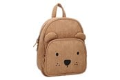Skoleutstyr - Kidzroom Backpack Beary Excited - Corduroy - Brown - 030-00638