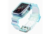 Smartklokke - Tilbehør - Hurtel Silicone Band Strap Bracelet Case Strap Light Set for Apple Watch 42mm - Blue - 5907769331718