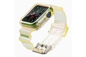 Smartklokke - Tilbehør - Hurtel Silicone Band Strap Bracelet Case Strap Light Set for Apple Watch 42mm - Yellow - 5907769331749