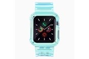 Smartklokke - Tilbehør - Hurtel Silicone Band Strap Bracelet Case Strap Light Set for Apple Watch 40mm - Blue - 5907769331763