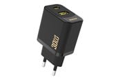 Mobil - Adaptere og ladere - Dudao A27TEU PD 30W GaN USB-A USB-C wall charger - black - 6976625334216