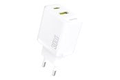 Mobil - Adaptere og ladere - Dudao  A27TEU PD 30W GaN USB-A USB-C Wall Charger - White - 6976625334209