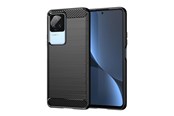 Mobil - Deksel og etui - Hurtel Carbon Case for Xiaomi Poco F4 5G Flexible Silicone Carbon Cover Black - 5907769349713