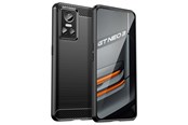Mobil - Deksel og etui - Hurtel Carbon Case for Realme GT Neo 3 Flexible Silicone Carbon Cover Black - 9145576267646