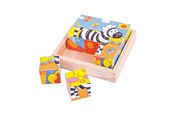 Puslespill - Bigjigs Safari Blockpuzzel Tre - BJ512