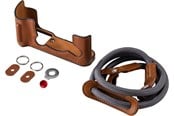Foto- & Videotilbehør - SmallRig 5670 Leather Half Case Kit for FUJIFILM X-T30 / X-T30 II / X-T30 III Brown - 5670