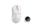 Mus - WLMouse HUAN Stainless Magnesium Alloy / Wireless 8K - Gaming mus - Optisk - 5 - Hvit - HUAN-WHITE-O