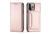 Mobil - Deksel og etui - Hurtel Magnet Card Case for Samsung Galaxy S23 Flip Wallet Stand Pink - 9145576271063